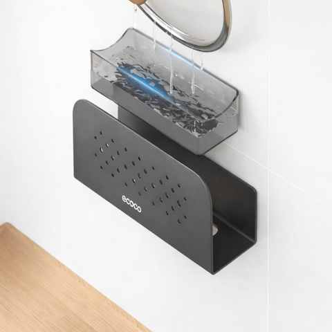 Wall mounted cutting board rack