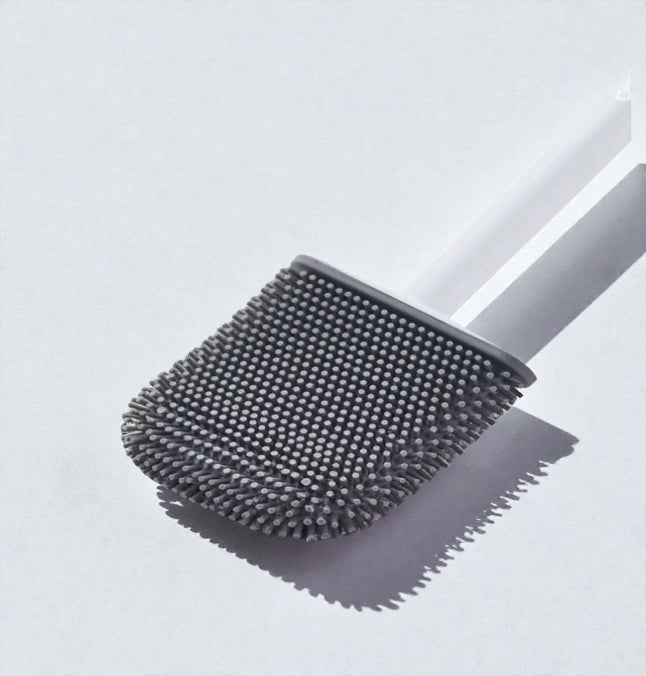Flat head toilet brush