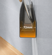 Wall mounted cutting board rack