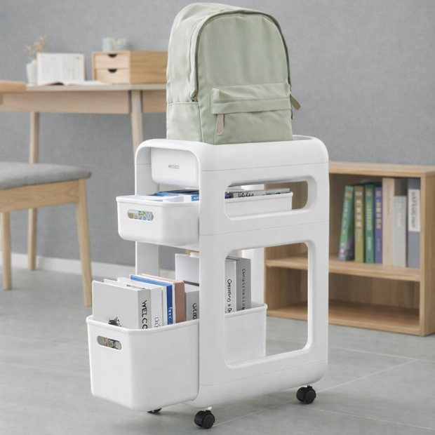 Bookbag storage rack（Three layers-Landing）