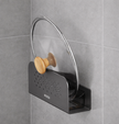 Wall mounted cutting board rack