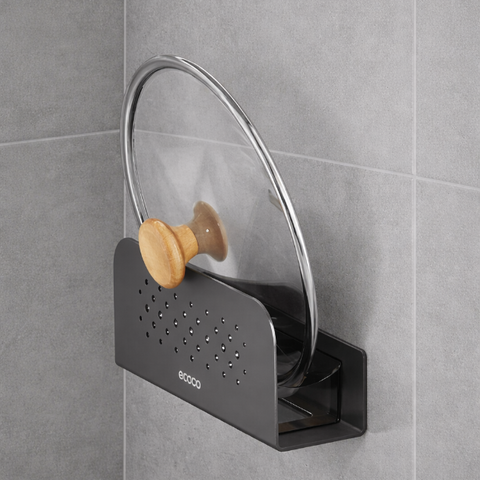 Wall mounted cutting board rack