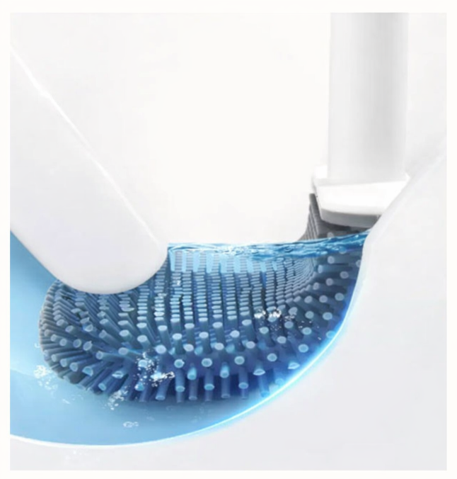 Flat head toilet brush
