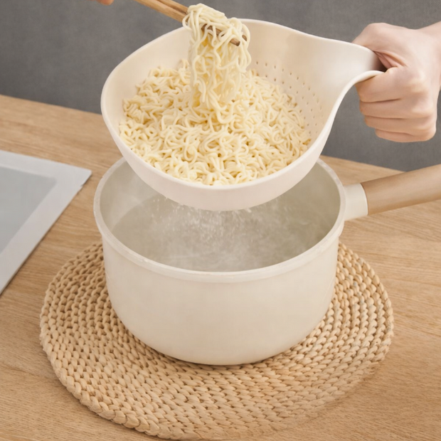 Double layer drainage basket