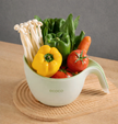 Double layer drainage basket